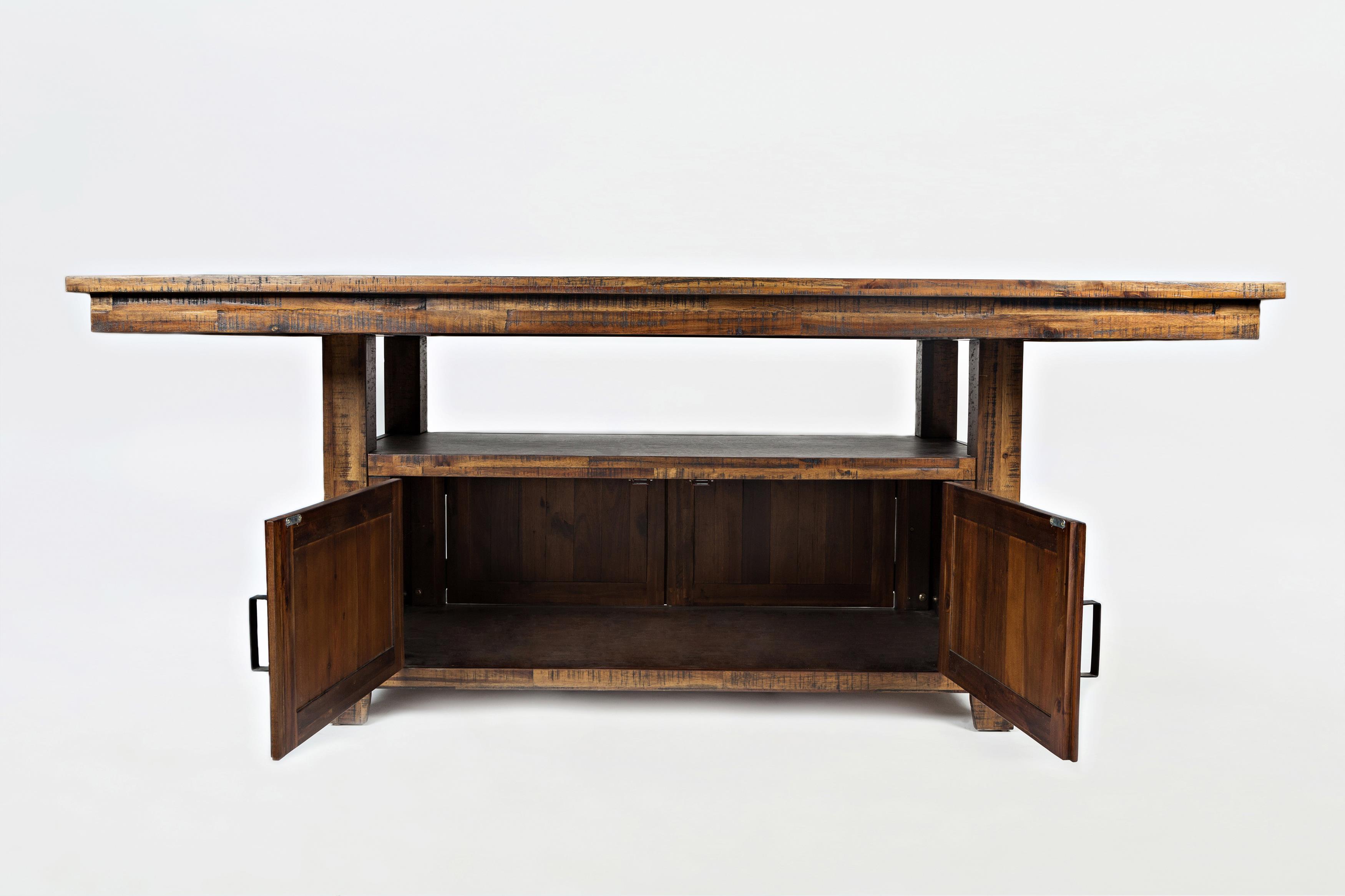 Jofran Cannon Valley Convertible High/Low Table with Storage Base A1